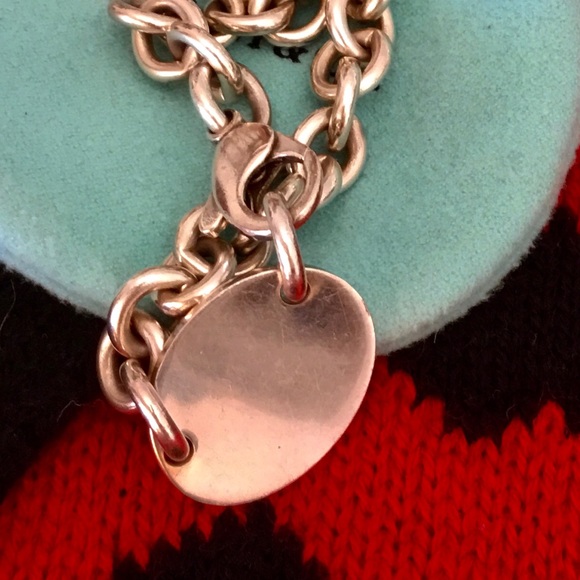 Tiffany&co Sterling Silver vintage chunky 15 inch return to Tiffany&co choker - Picture 5 of 11